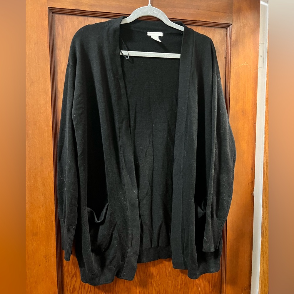 H&M Black Open Front Cardigan